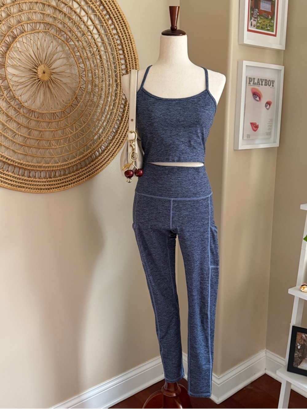 Aerie offline blue workout set